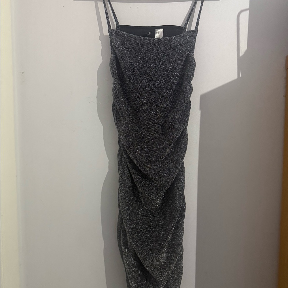 H&M Black Spaghetti Strap Slip Dress